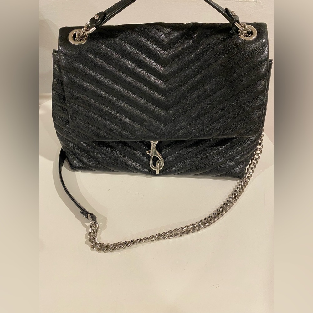Rebecca Minkoff “Edie Flap” quilted crossbody/shoulder bag.